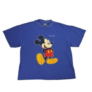 Vintage 90s Disney Mickey Mouse T-Shirt Mens Size L King Cotton USA